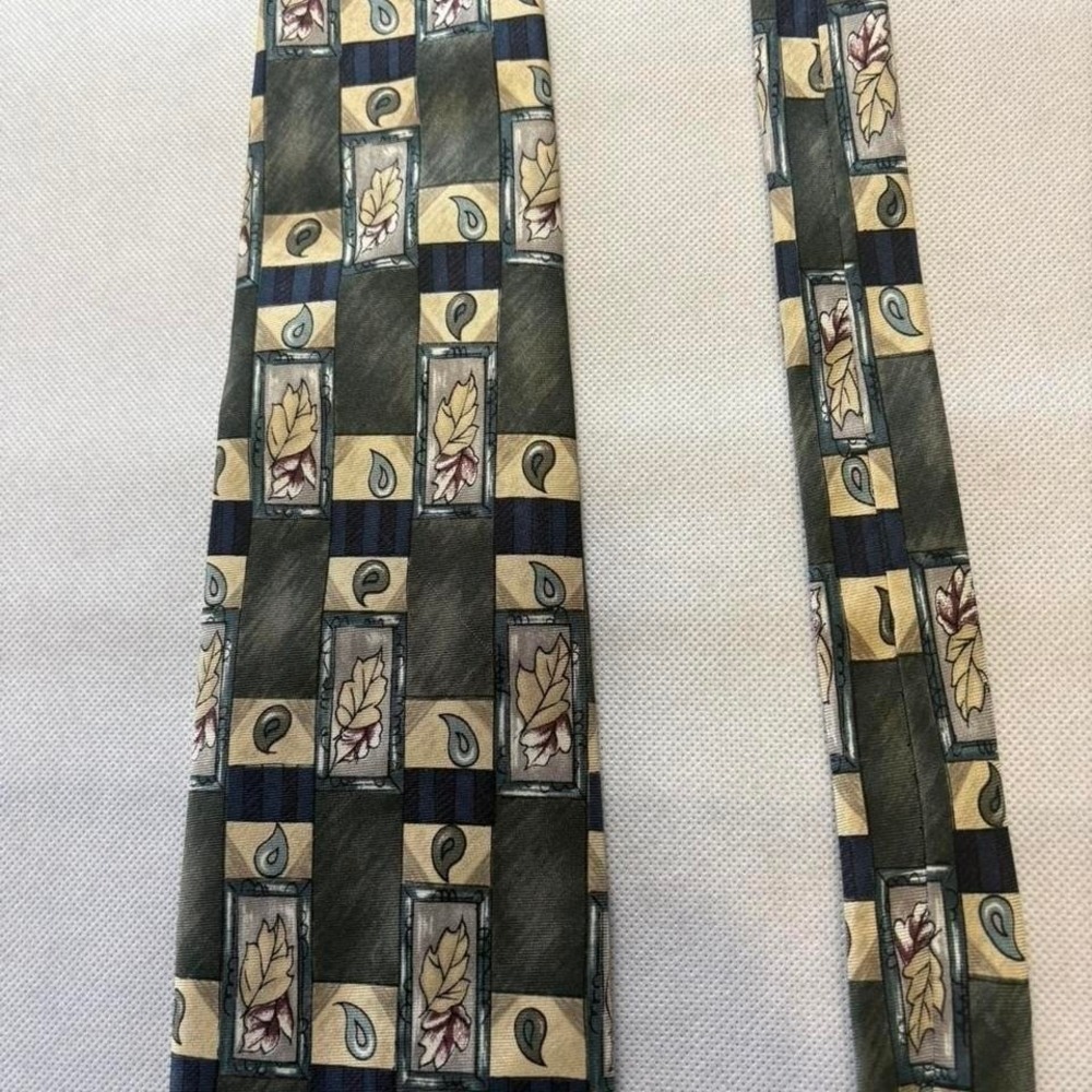 Cavalier vintage 90s silk tie, 58" long tie #silkaccessories